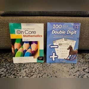 Bundle of 2 kids math workbooks